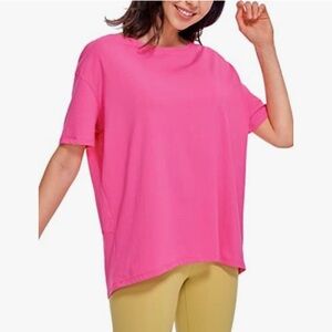 CRZ YOGA Women's Pima Cotton Short Sleeve Shirt Loose Workout T-Shirt Athletic M